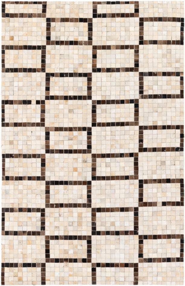 Detail image of 5' 1 x 8' Cowhide Stocks Rug