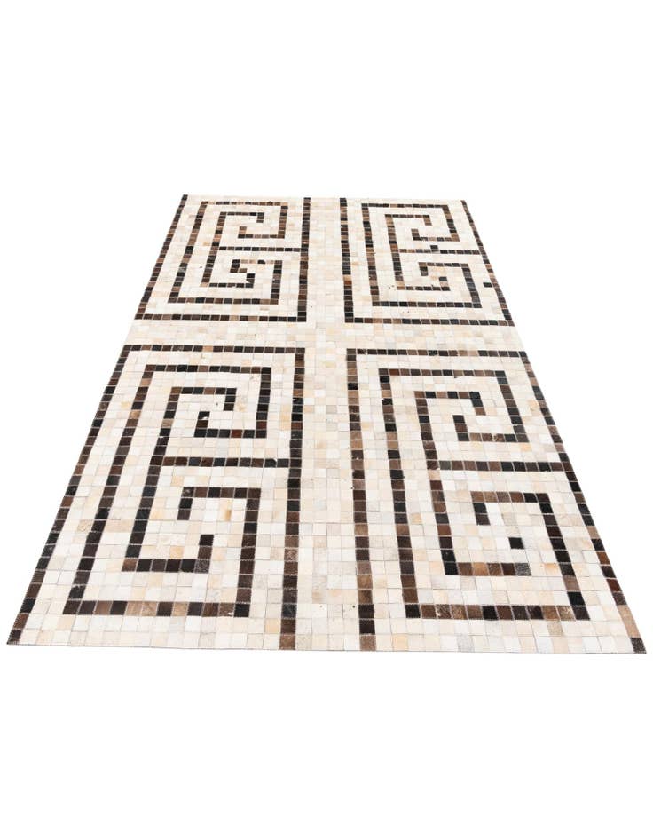 Detail image of 5' 1 x 7' 11 Cowhide Stocks Rug