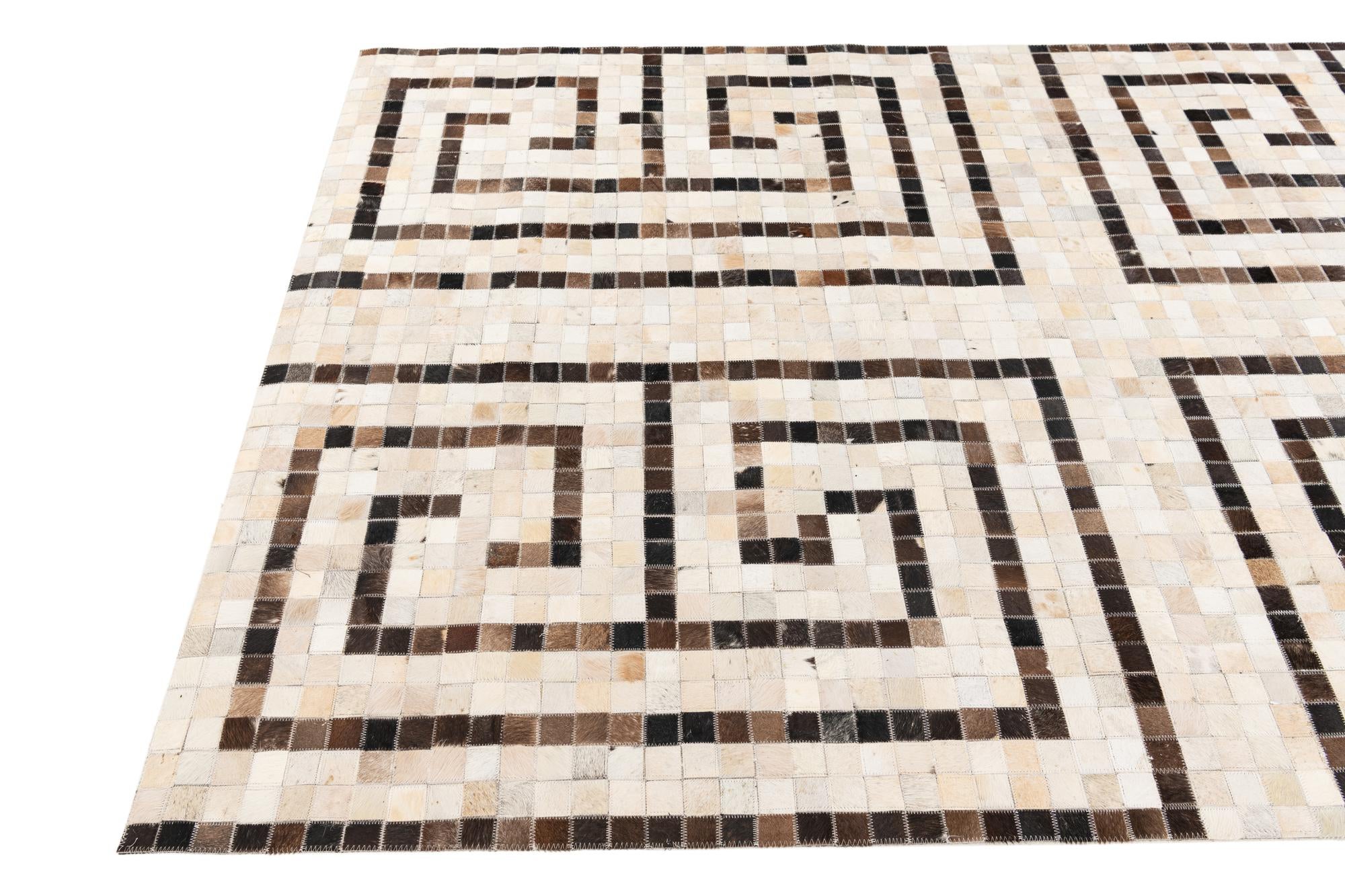 5' 1 x 7' 11 Cowhide Stocks Rug