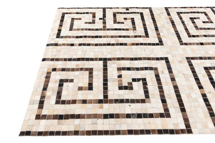 Detail image of 5' 1 x 7' 11 Cowhide Stocks Rug