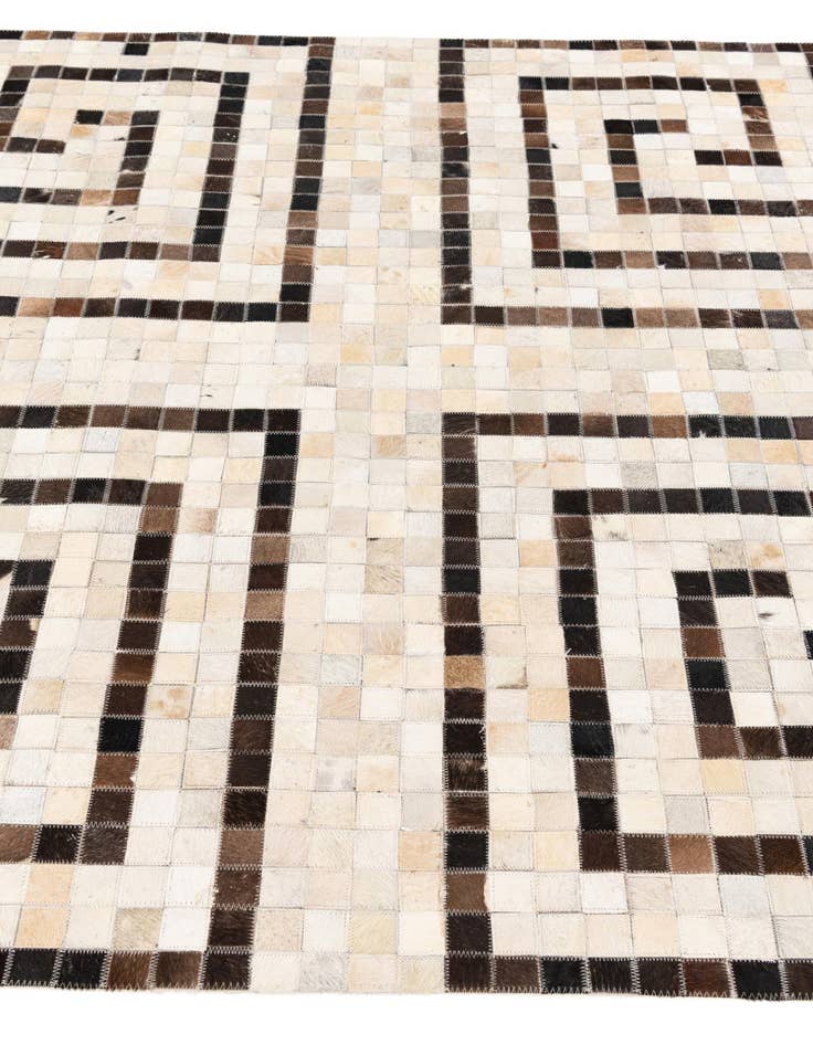 Detail image of 5' 1 x 7' 11 Cowhide Stocks Rug