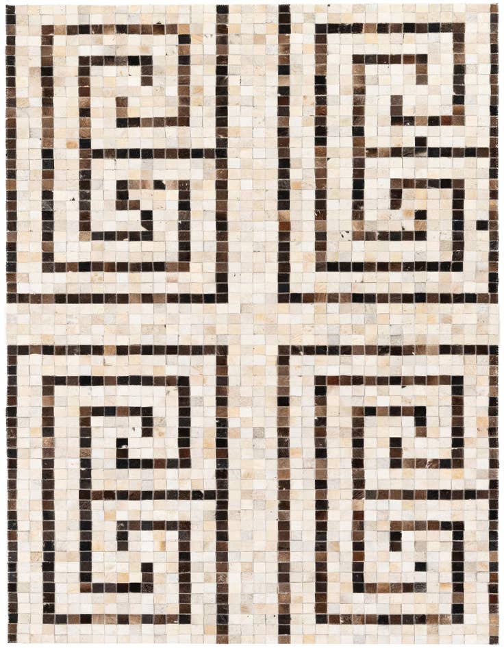 Detail image of 5' 1 x 7' 11 Cowhide Stocks Rug
