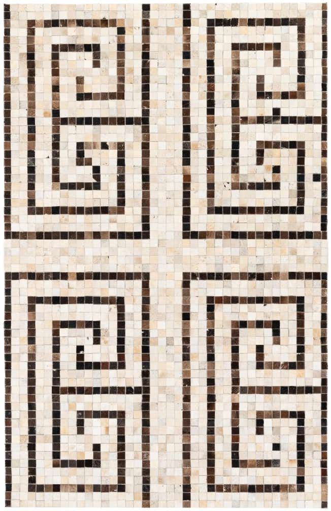 5' 1 x 7' 11 Cowhide Stocks Rug