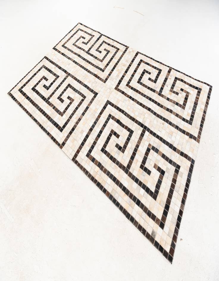 Detail image of 5' 1 x 8' Cowhide Stocks Rug