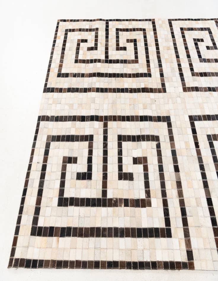 Detail image of 5' 1 x 8' Cowhide Stocks Rug