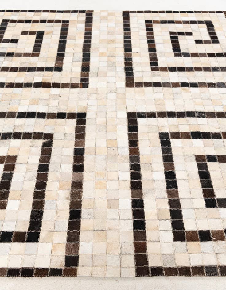 Detail image of 5' 1 x 8' Cowhide Stocks Rug