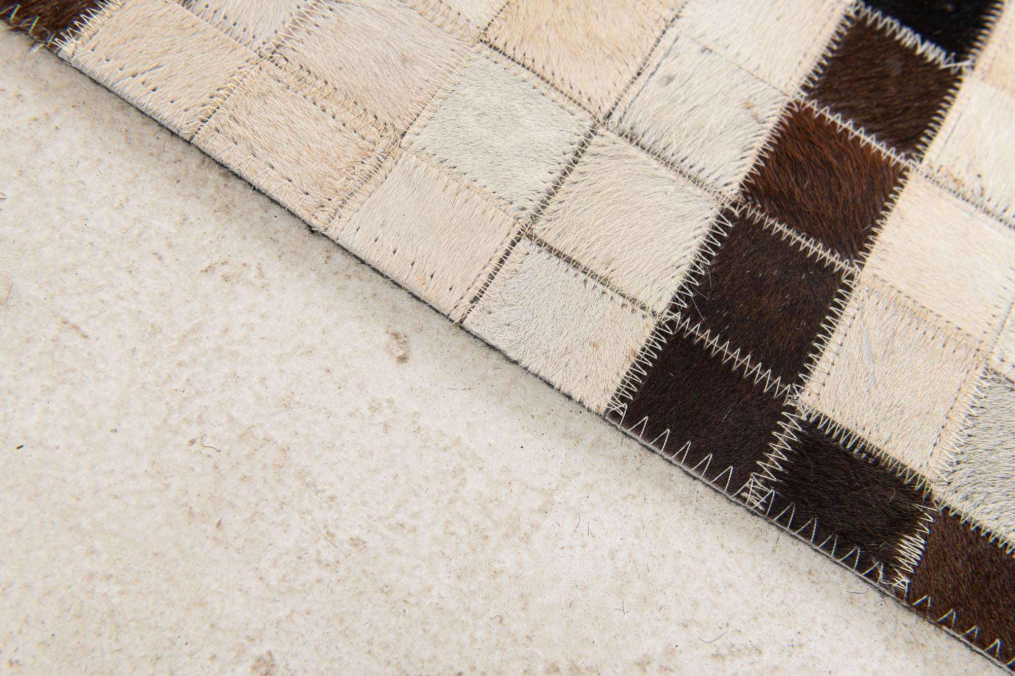 5' 1 x 8' Cowhide Stocks Rug