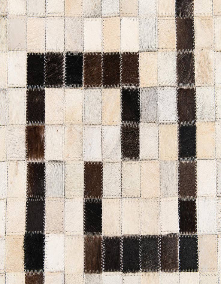 Detail image of 5' 1 x 8' Cowhide Stocks Rug