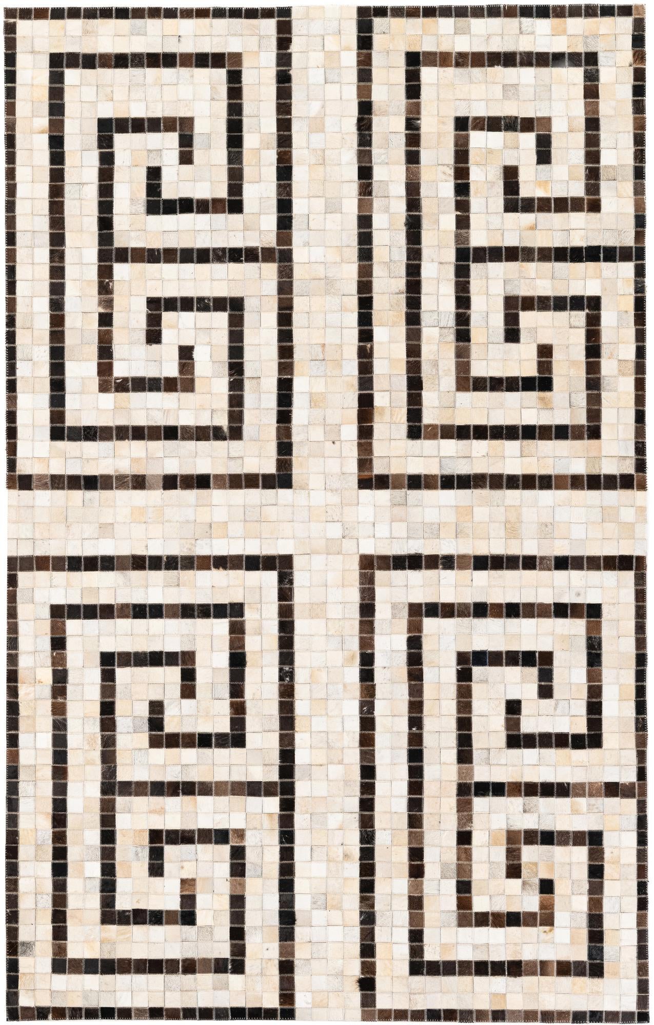 5' 1 x 8' Cowhide Stocks Rug