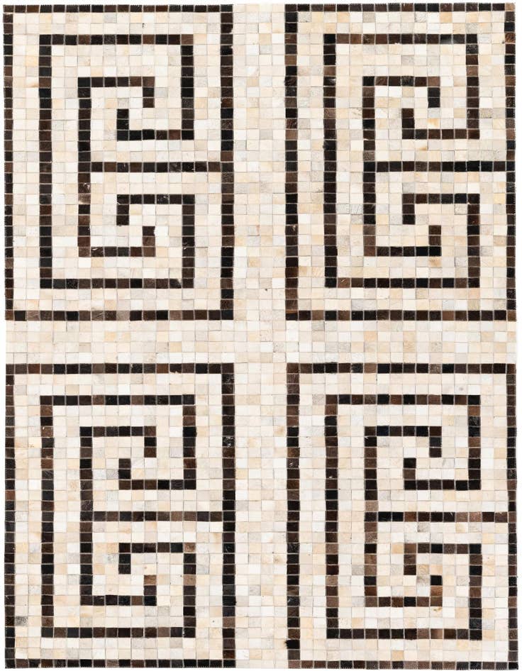 Detail image of 5' 1 x 8' Cowhide Stocks Rug