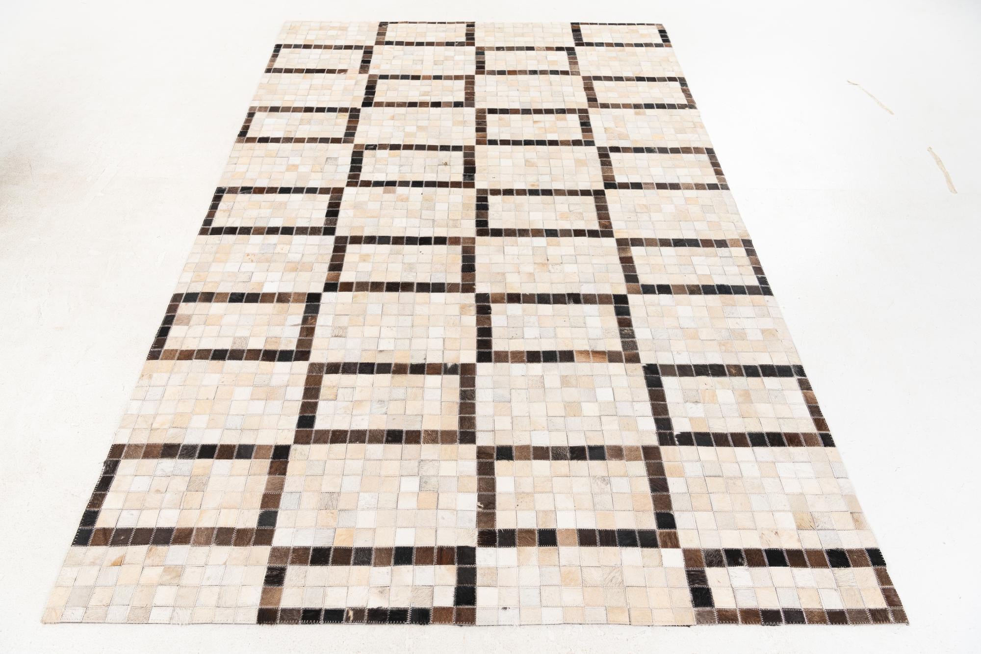 5' 1 x 8' Cowhide Stocks Rug
