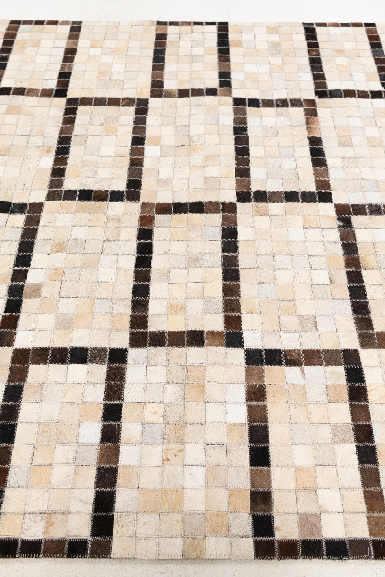 5' 1 x 8' Cowhide Stocks Rug