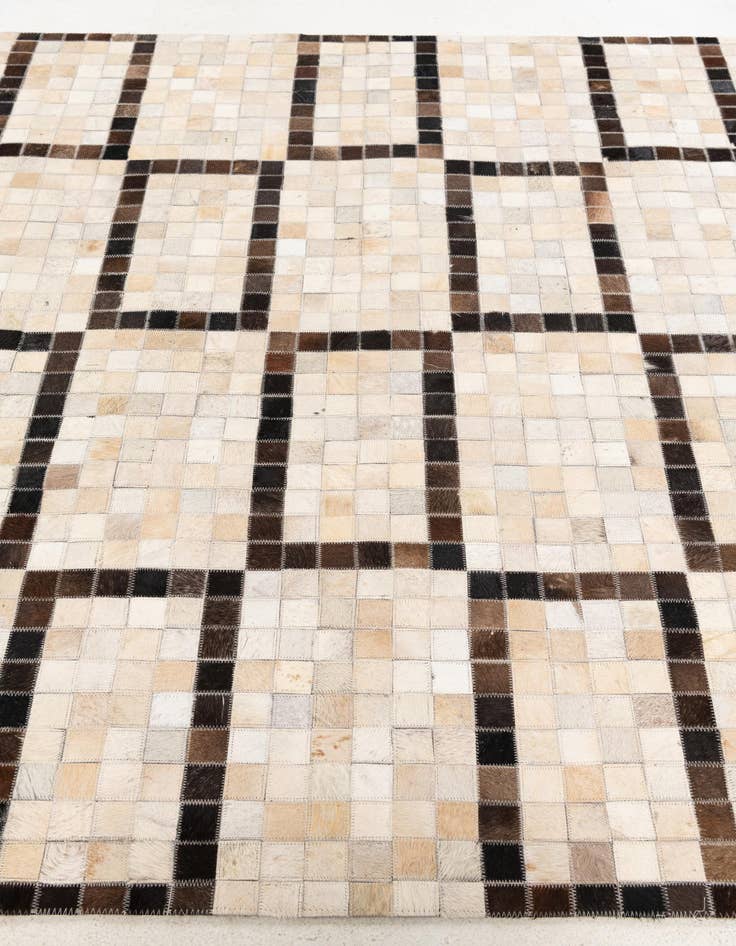 Detail image of 5' 1 x 8' Cowhide Stocks Rug