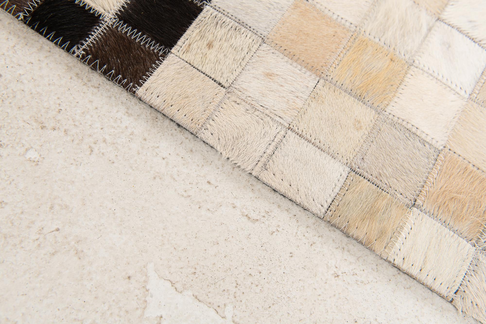 5' 1 x 8' Cowhide Stocks Rug