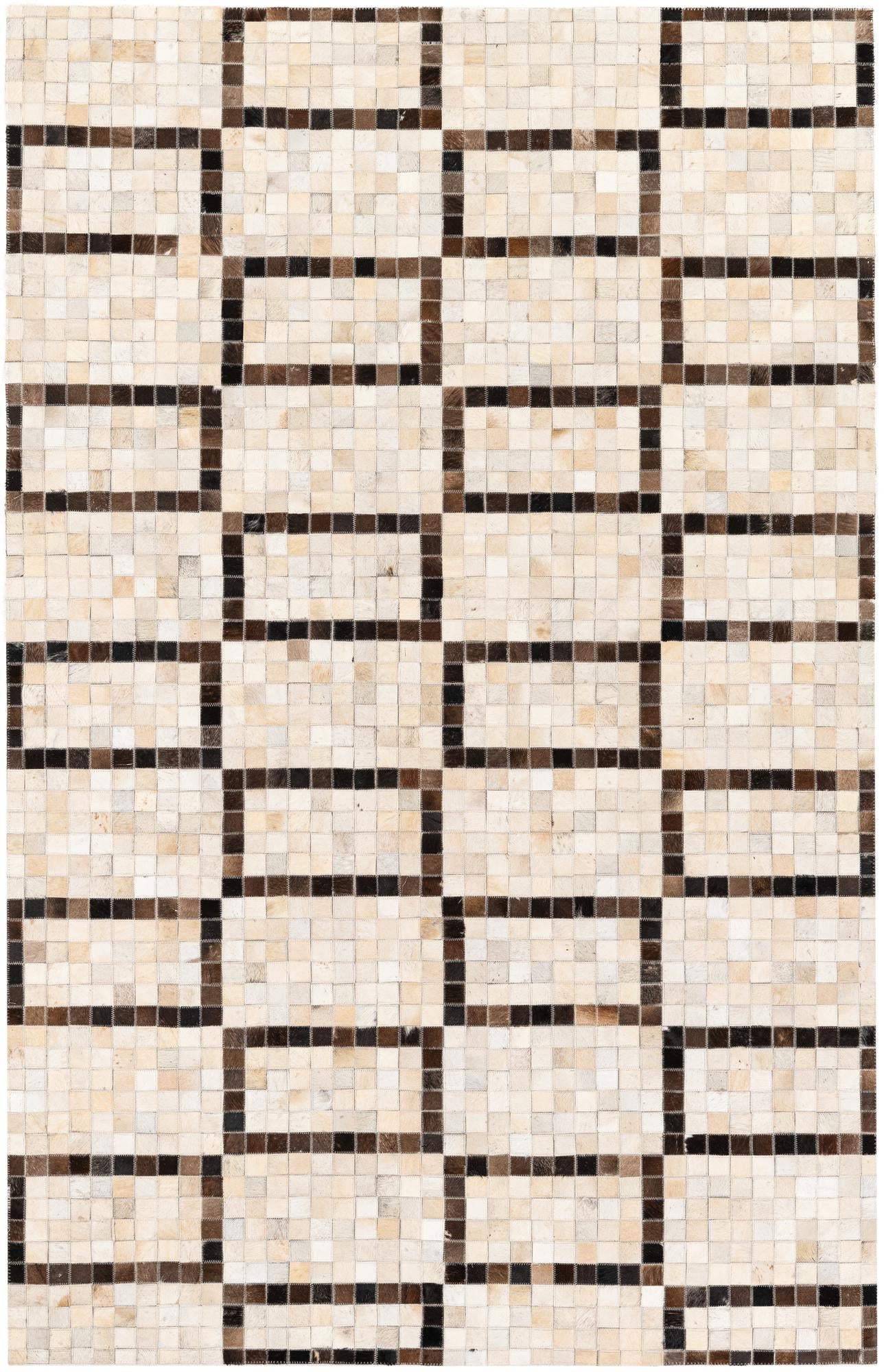 5' 1 x 8' Cowhide Stocks Rug