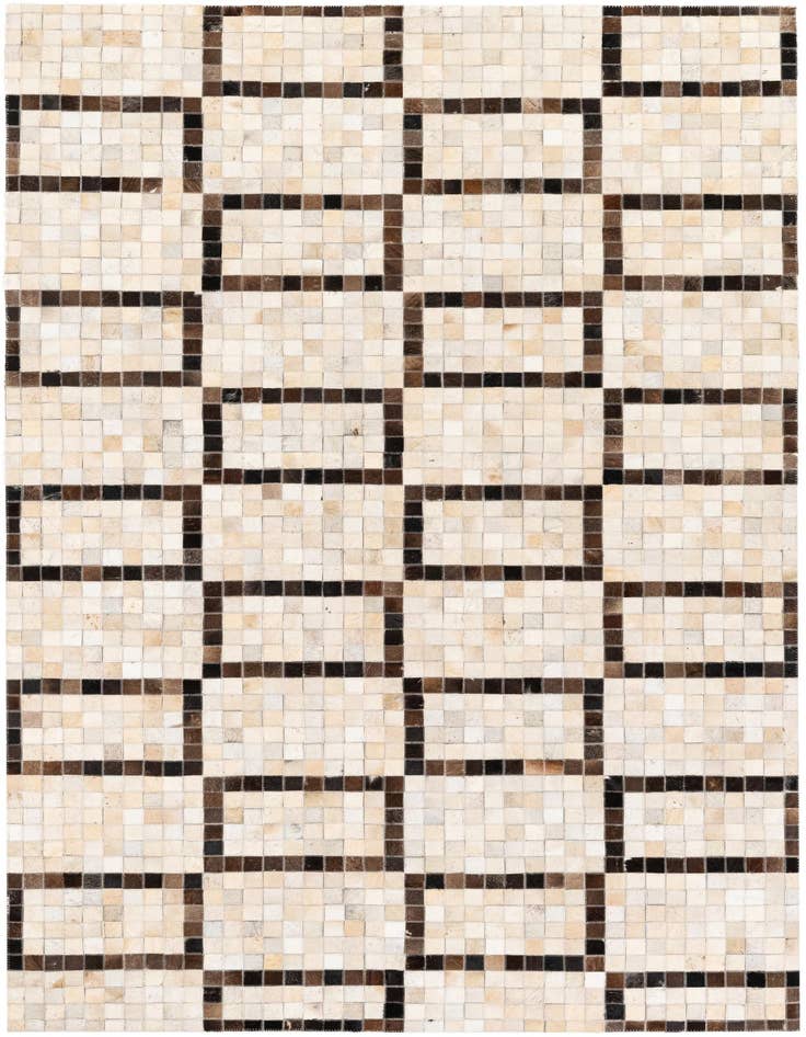 Detail image of 5' 1 x 8' Cowhide Stocks Rug