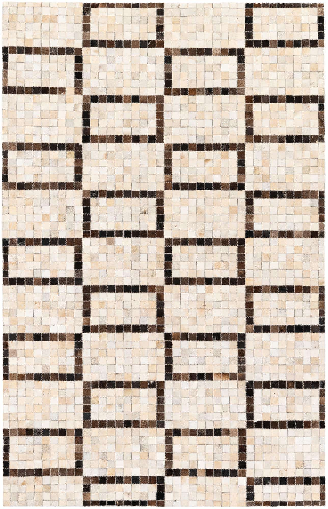 5' 1 x 8' Cowhide Stocks Rug