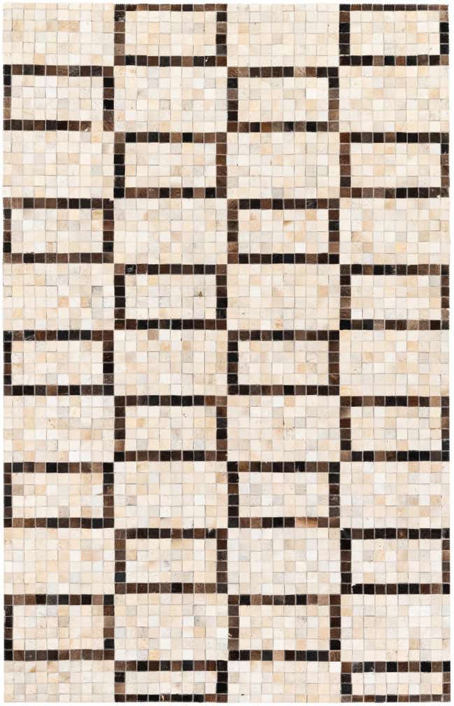 5' 1 x 8' Cowhide Stocks Rug