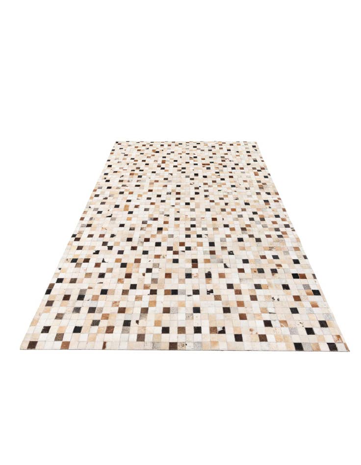 Detail image of 5' 2 x 7' 11 Cowhide Stocks Rug