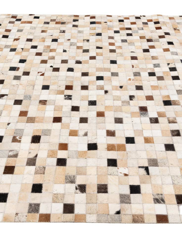 Detail image of 5' 2 x 7' 11 Cowhide Stocks Rug