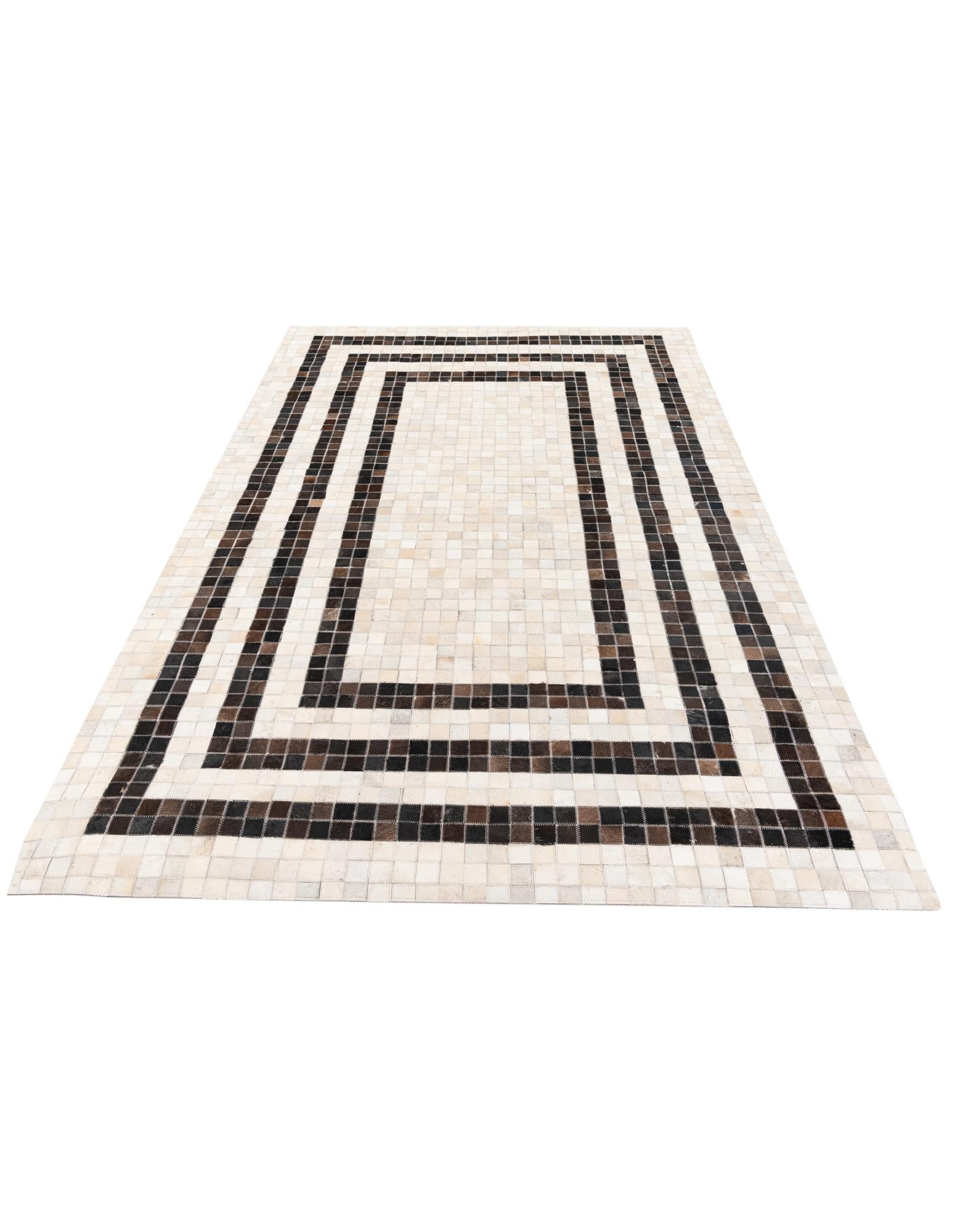 5' 1 x 8' Cowhide Stocks Rug