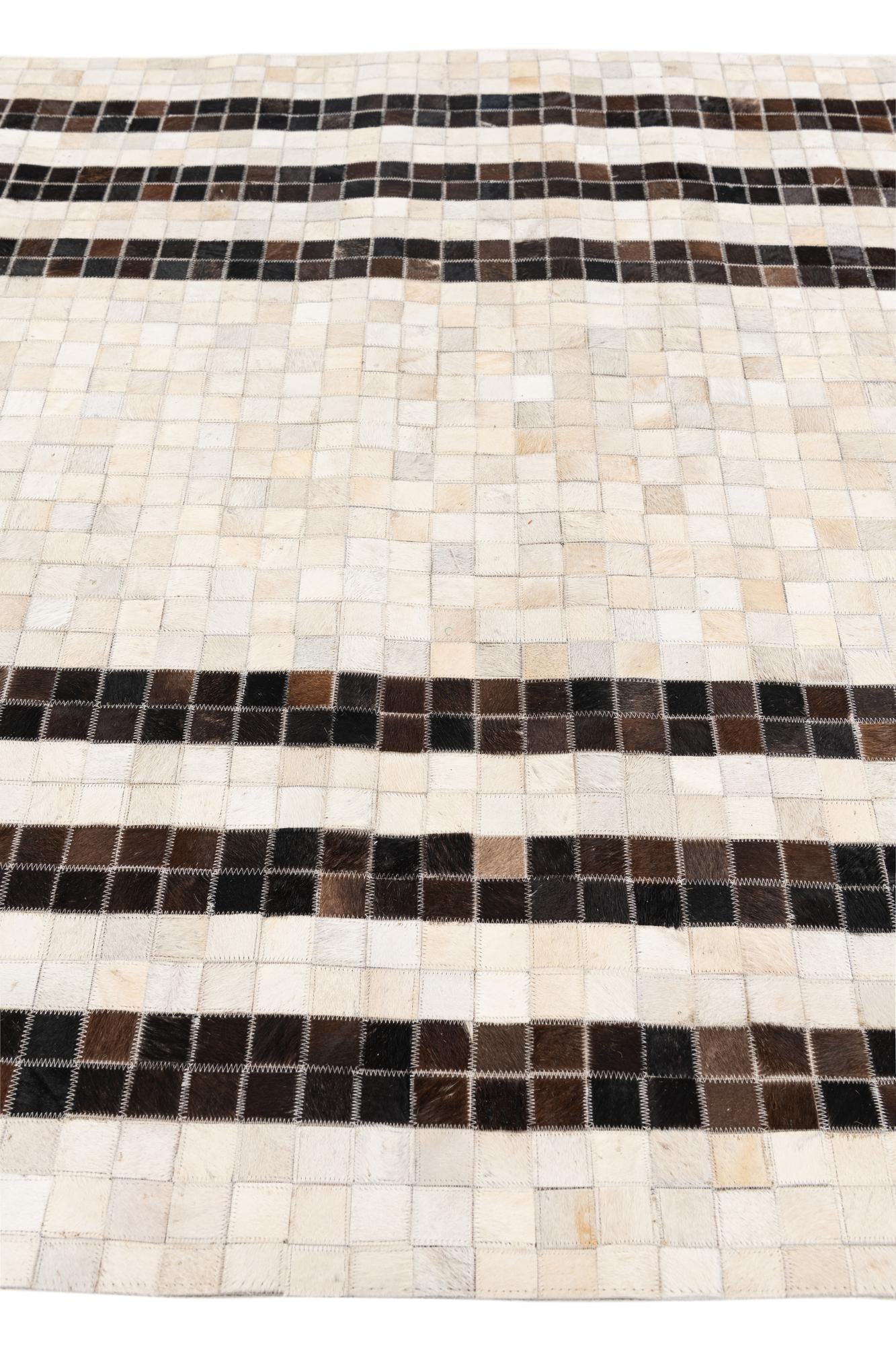 5' 1 x 8' Cowhide Stocks Rug