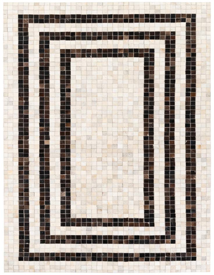 Detail image of 5' 1 x 8' Cowhide Stocks Rug