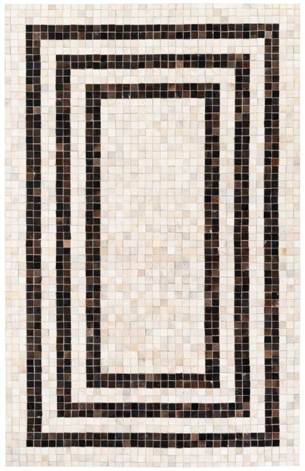Detail image of 5' 1 x 8' Cowhide Stocks Rug