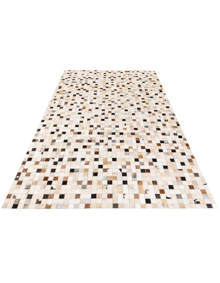 Detail image of 5' x 7' 11 Cowhide Stocks Rug