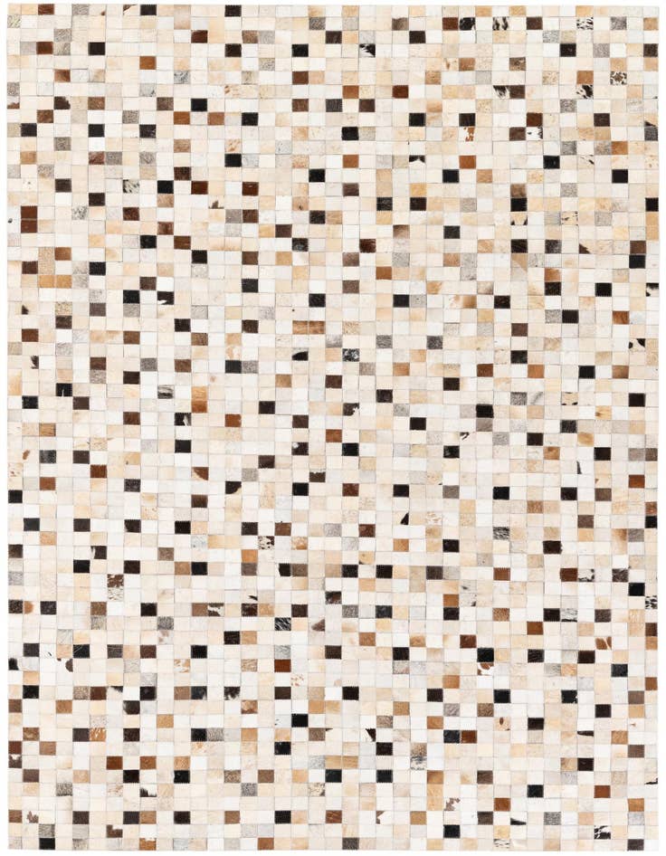 Detail image of 5' x 7' 11 Cowhide Stocks Rug