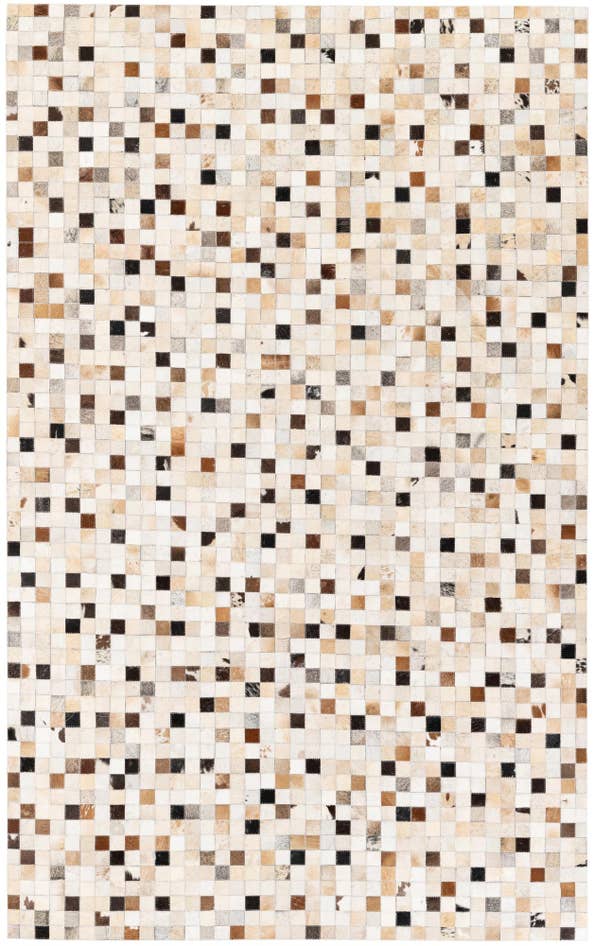 Detail image of 5' x 7' 11 Cowhide Stocks Rug