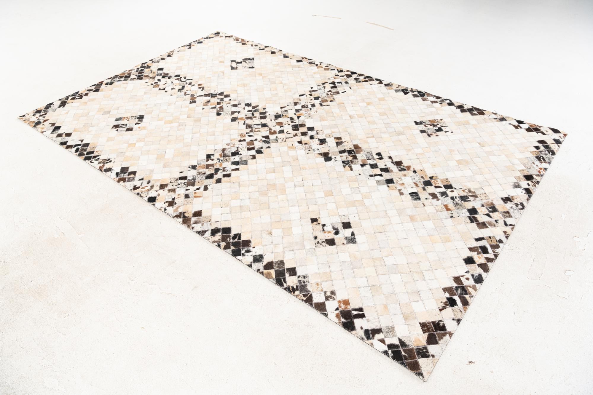 5' x 7' 11 Cowhide Stocks Rug