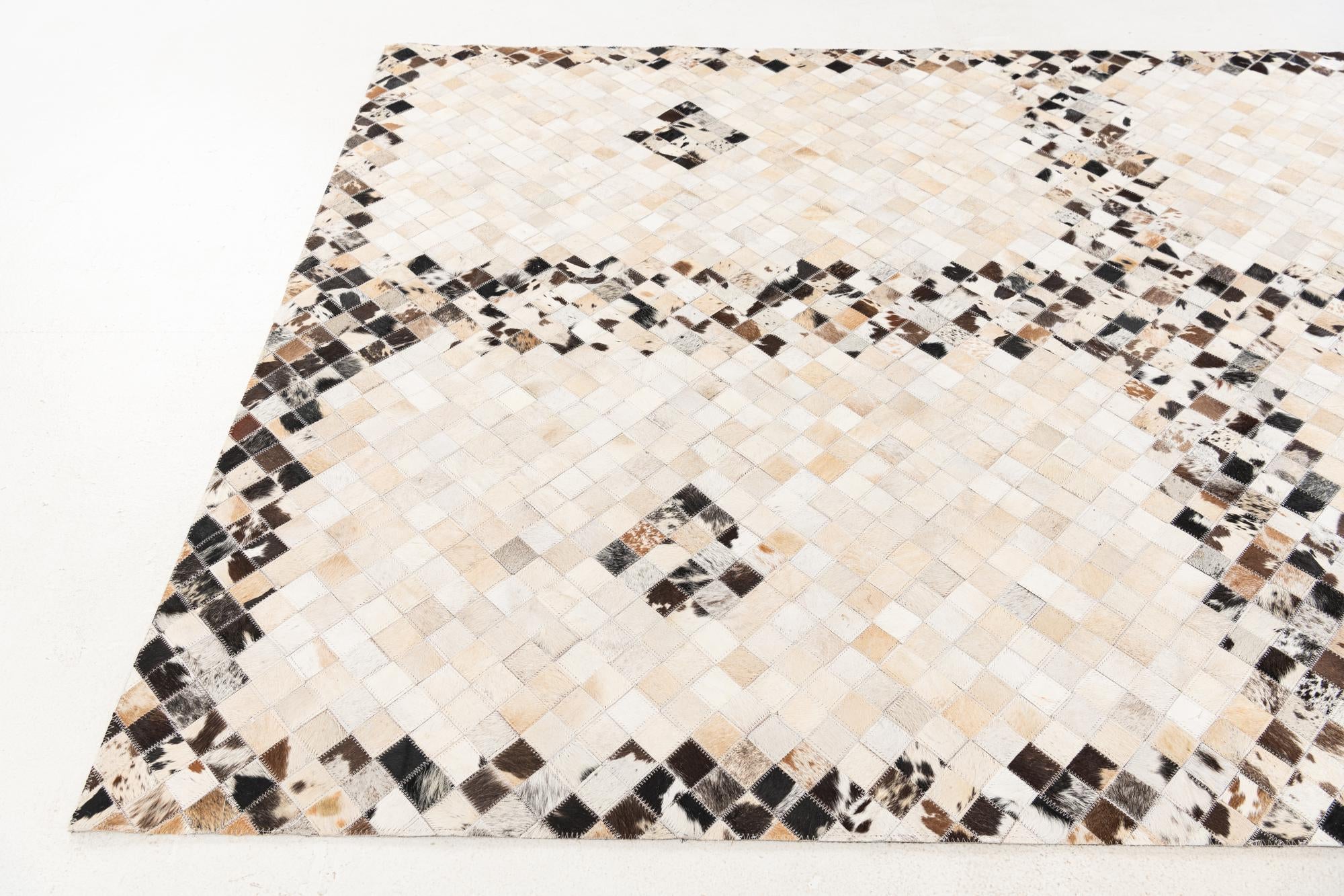 5' x 7' 11 Cowhide Stocks Rug