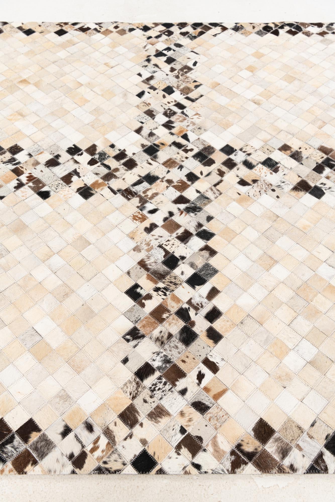 5' x 7' 11 Cowhide Stocks Rug