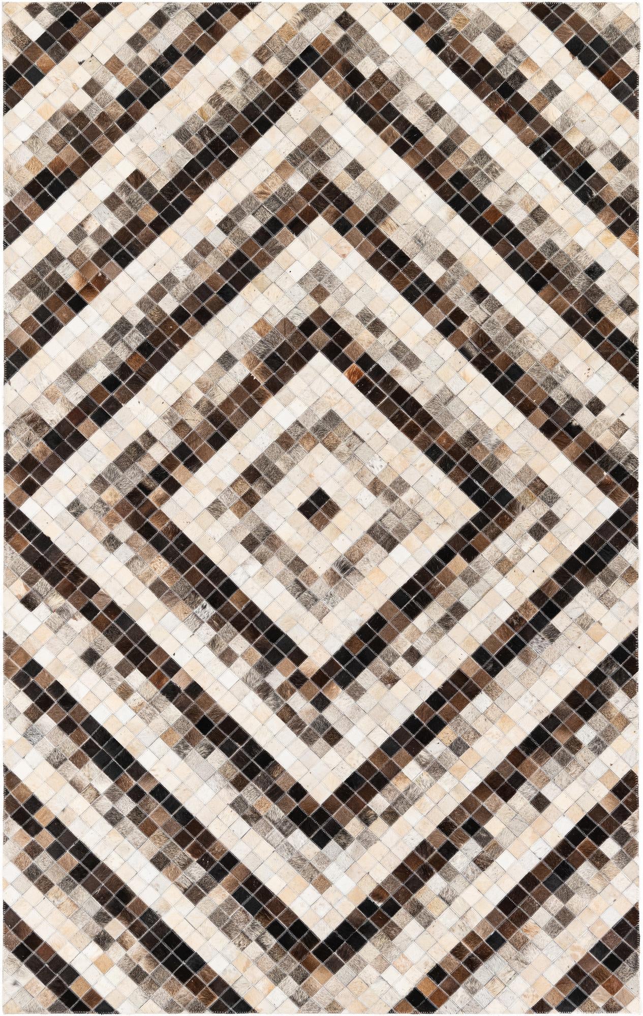 5' x 8' Cowhide Stocks Rug