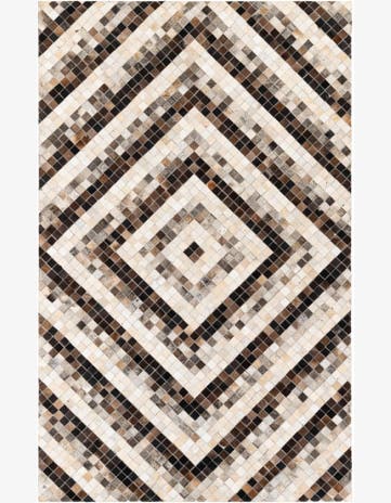 5' x 8' Cowhide Stocks Rug
