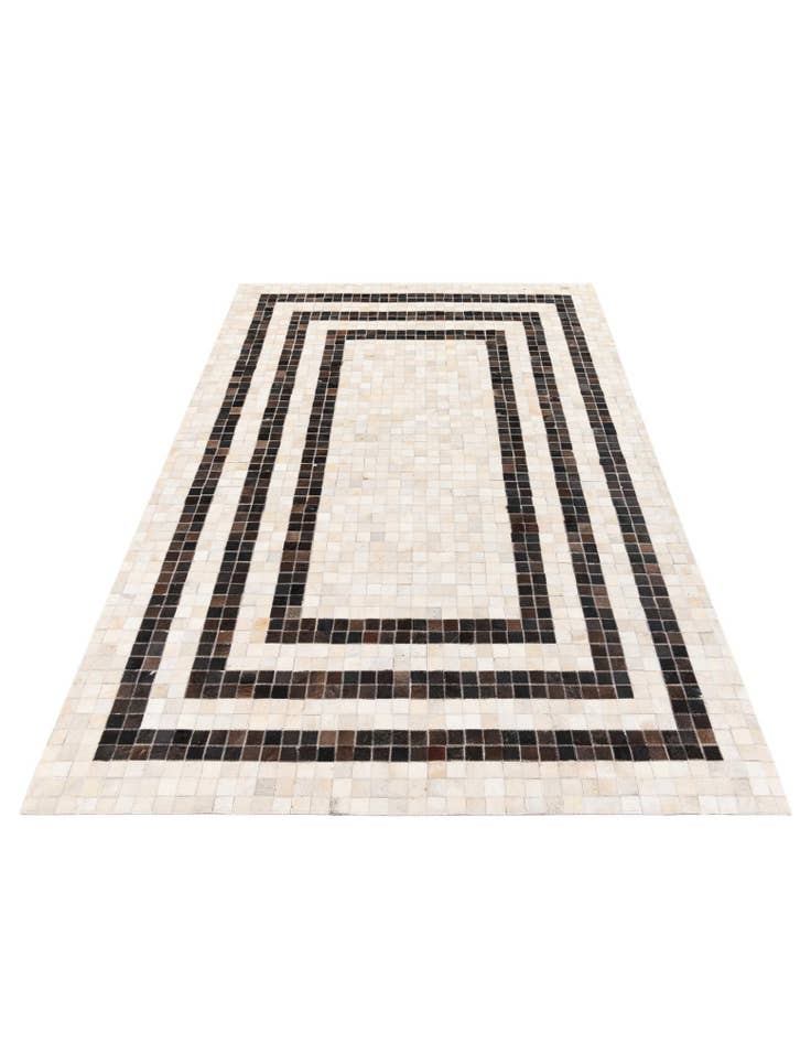 Detail image of 5' 1 x 7' 11 Cowhide Stocks Rug