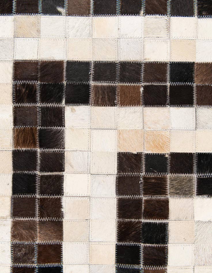 Detail image of 5' 1 x 7' 11 Cowhide Stocks Rug