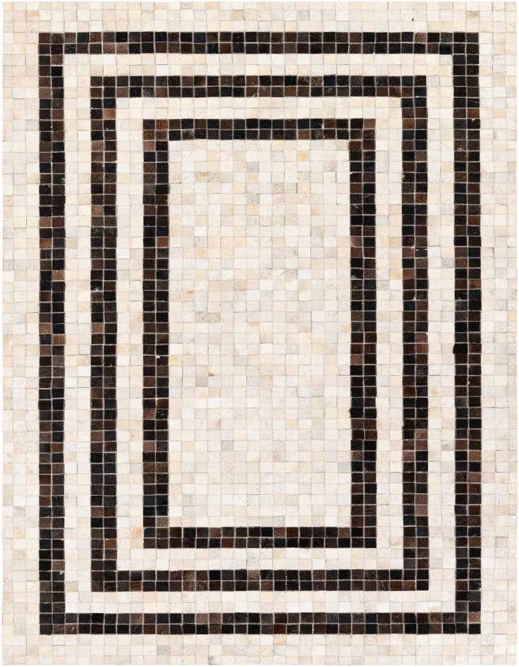 Detail image of 5' 1 x 7' 11 Cowhide Stocks Rug