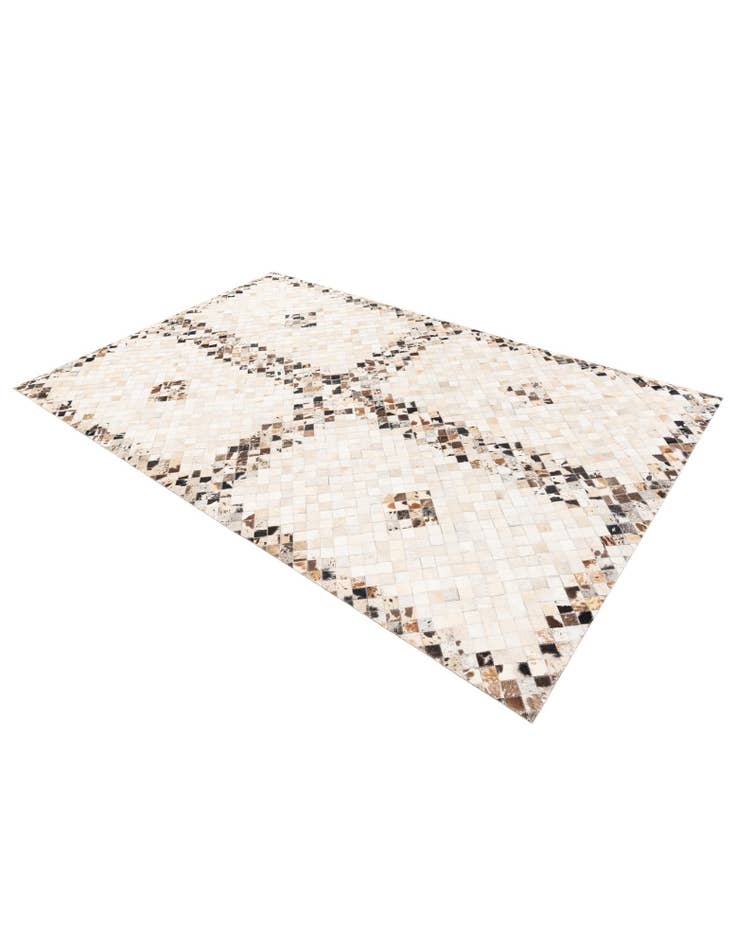 Detail image of 5' x 7' 10 Cowhide Stocks Rug