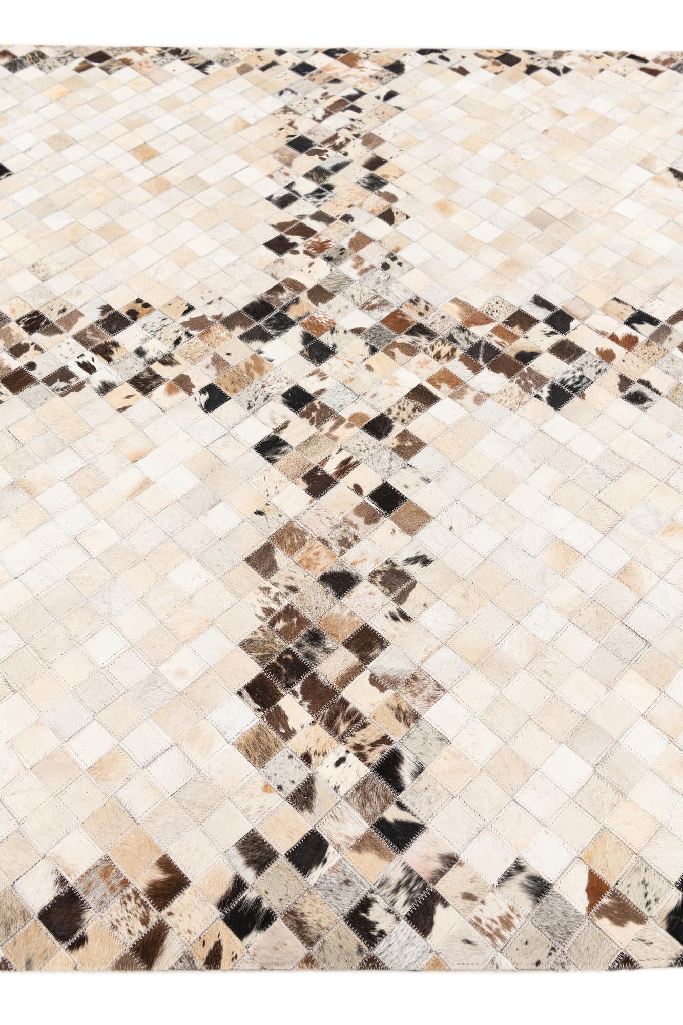 5' x 7' 10 Cowhide Stocks Rug