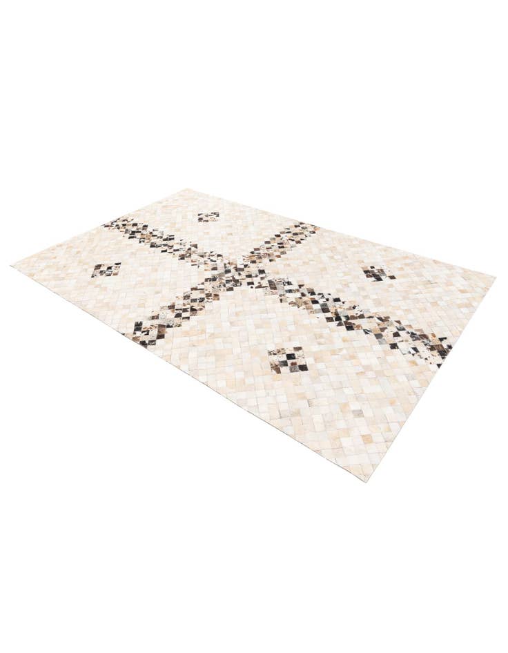 Detail image of 5' x 7' 11 Cowhide Stocks Rug