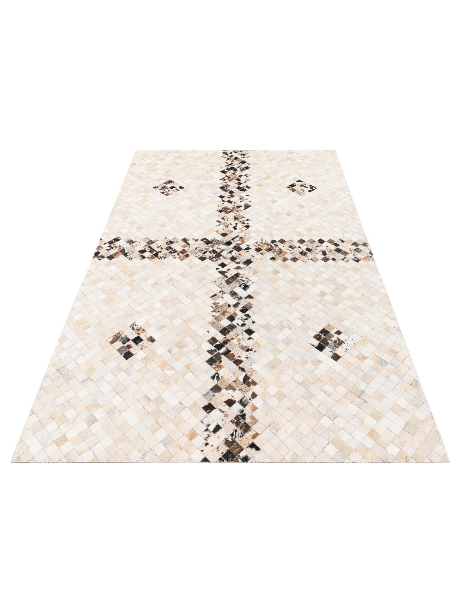 5' x 7' 11 Cowhide Stocks Rug