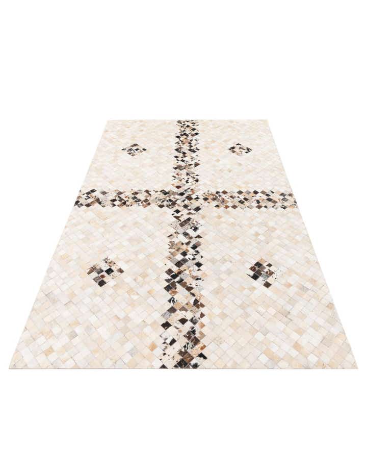 5' x 7' 11 Cowhide Stocks Rug