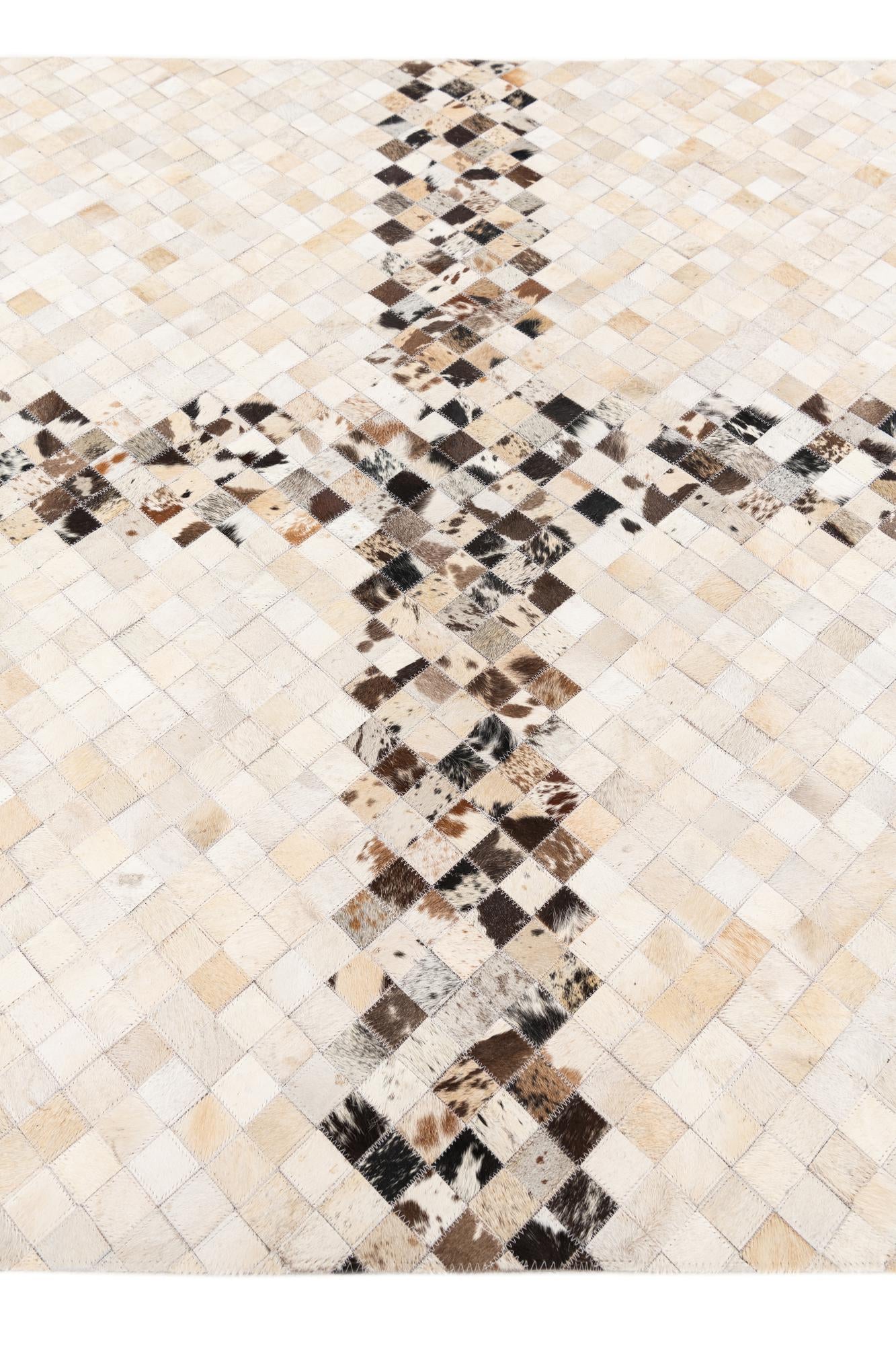 5' x 7' 11 Cowhide Stocks Rug