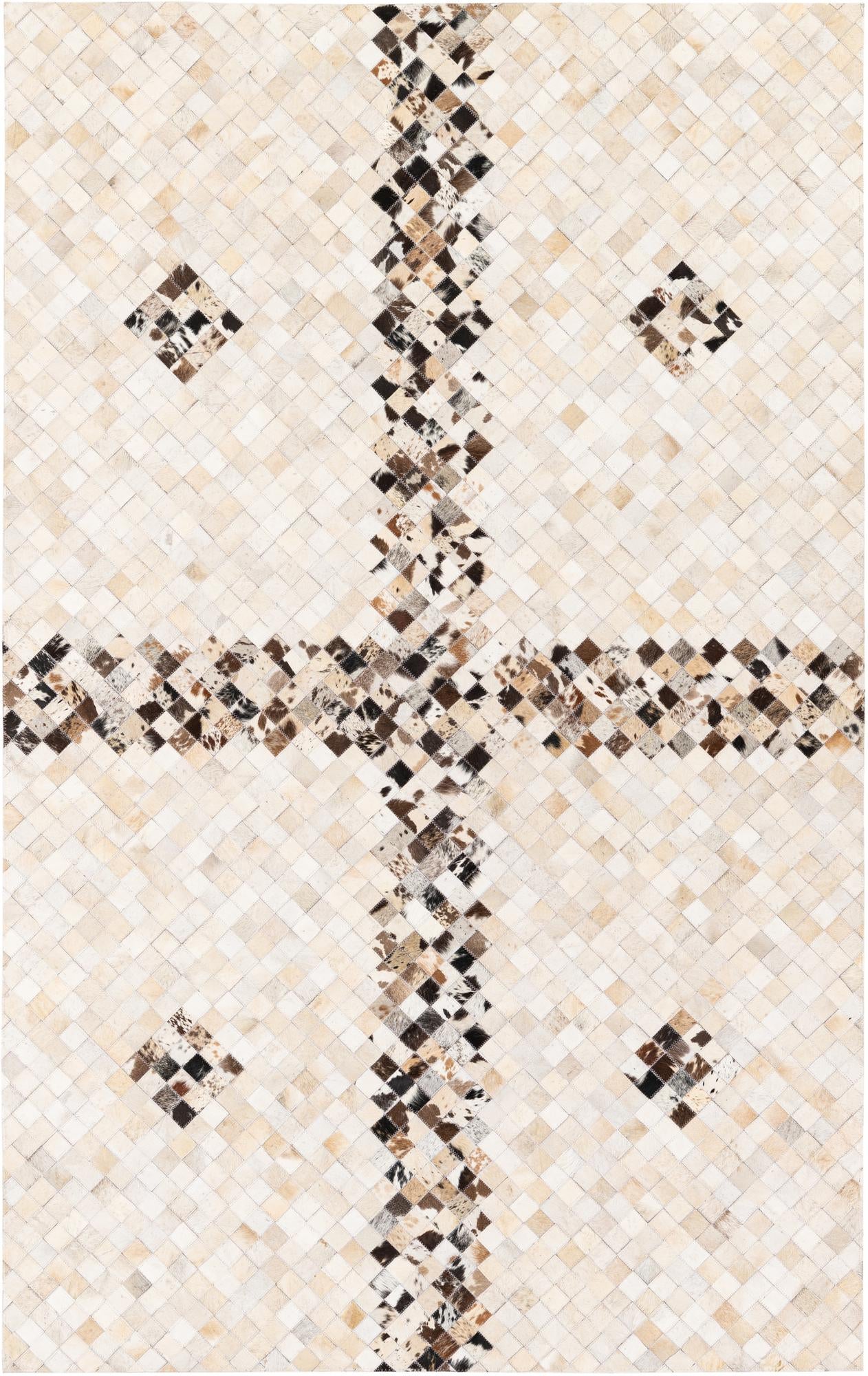 5' x 7' 11 Cowhide Stocks Rug