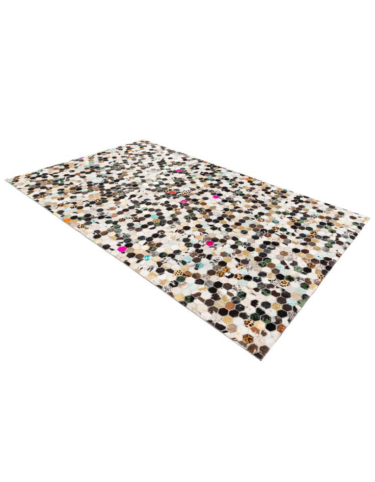 Detail image of 5' 1 x 8' Cowhide Stocks Rug