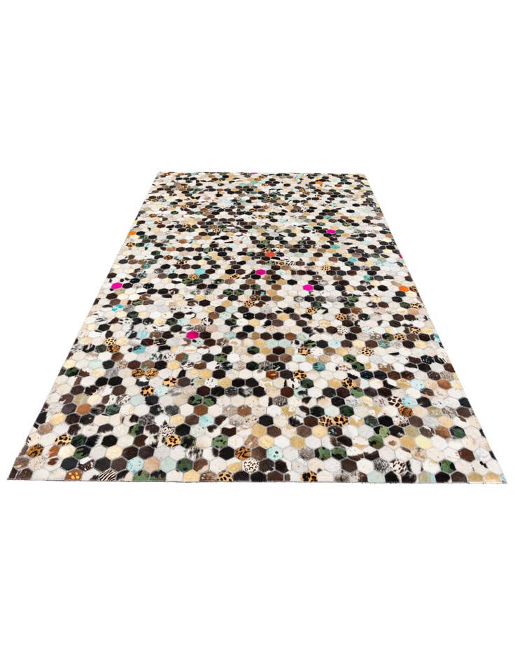 Detail image of 5' 1 x 8' Cowhide Stocks Rug