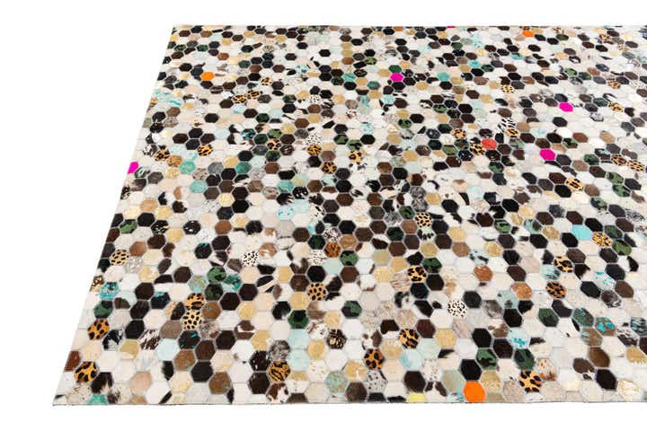 5' 1 x 8' Cowhide Stocks Rug