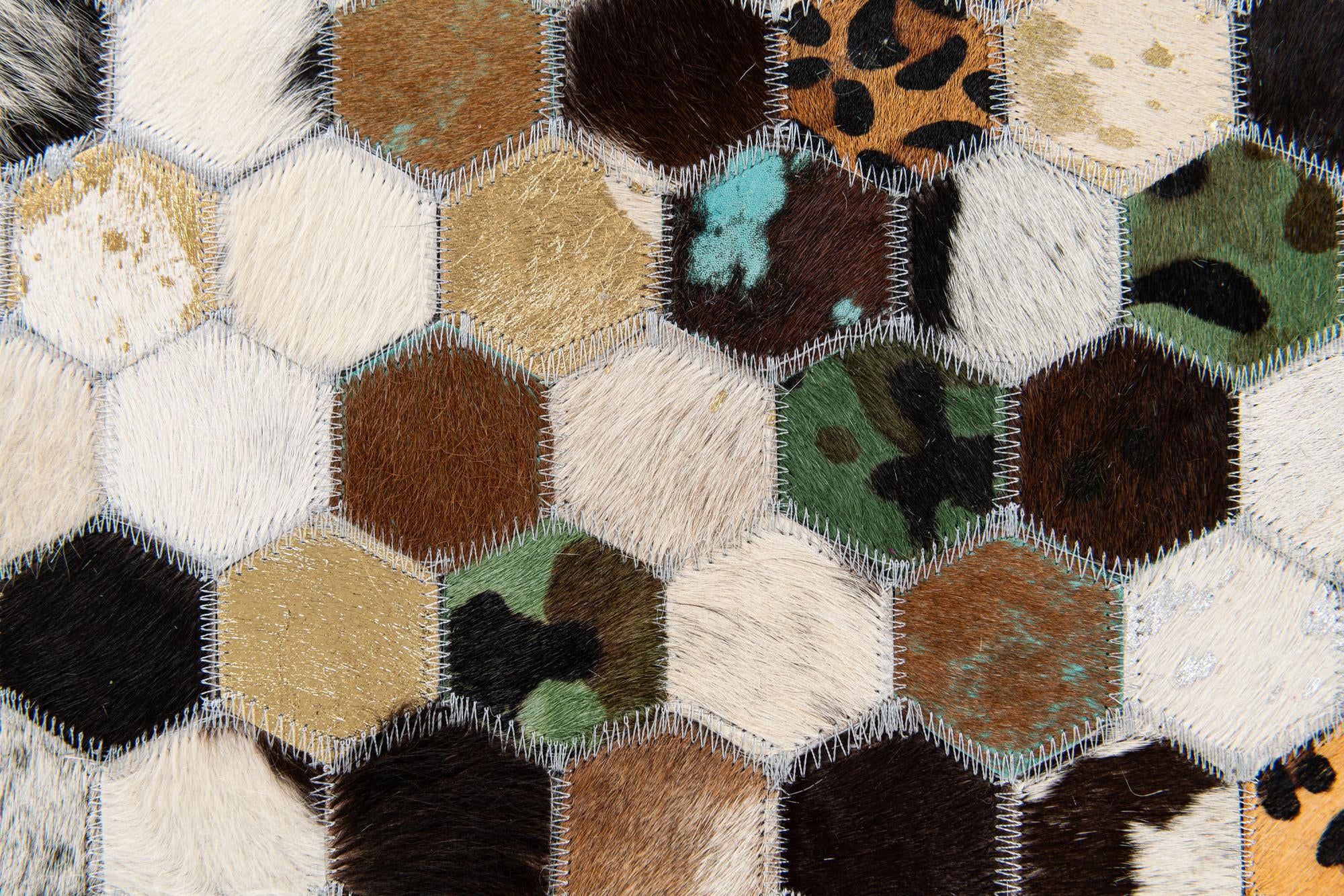 5' 1 x 8' Cowhide Stocks Rug